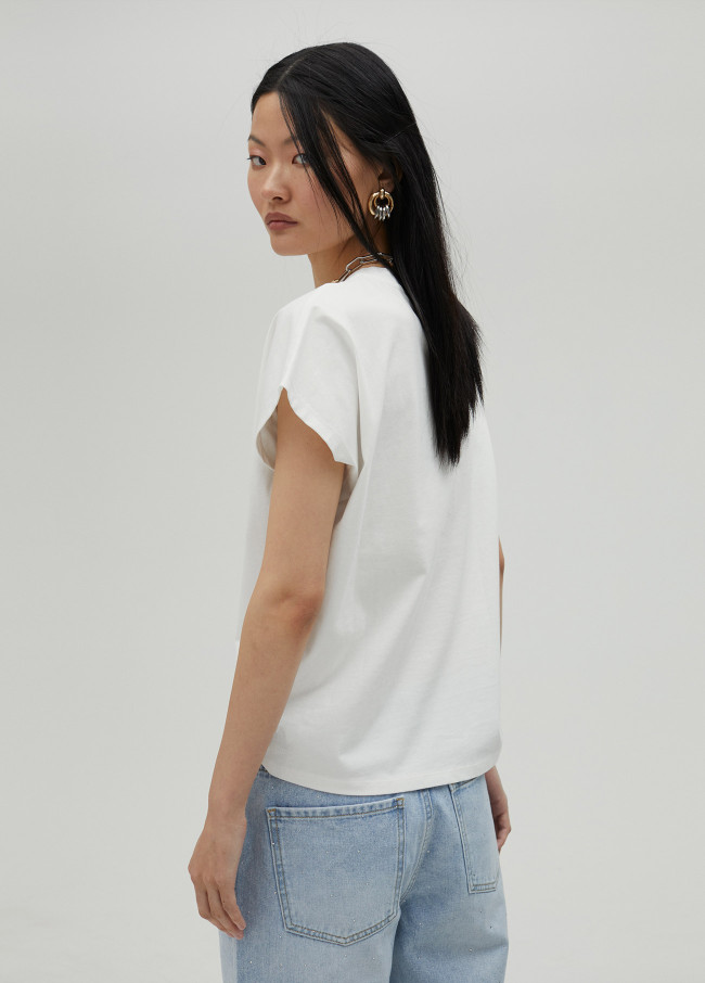 lola casademunt Camiseta blanca BY MAITE Oferta especial