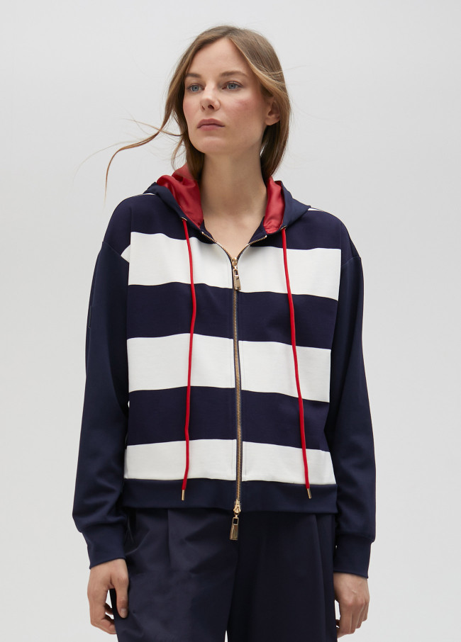 lola casademunt Sudadera rayas capucha. Limited Edition Precio de fábrica