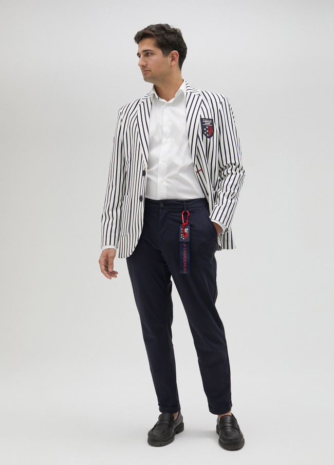 lola casademunt Blazer de hombre de punto y rayas. Limited Edition Solo queda un día