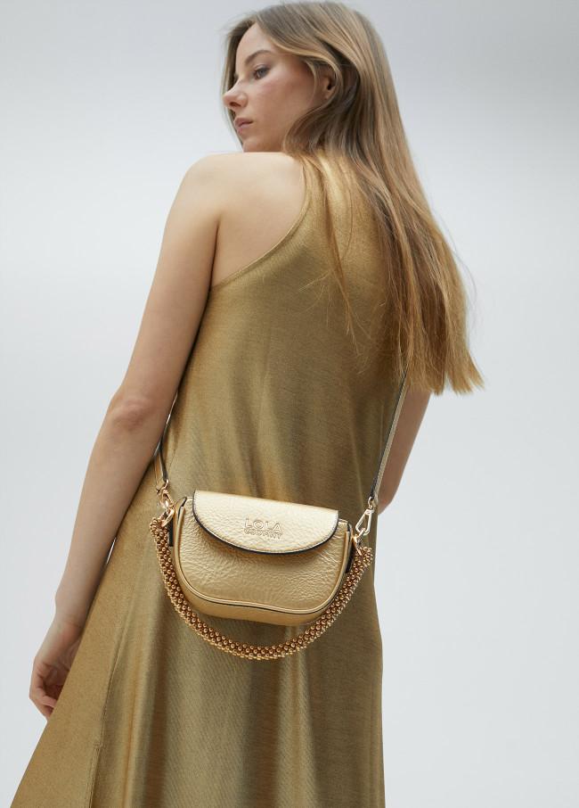 lola casademunt Mini Bandolera metalizada Rebajas de fin de temporada