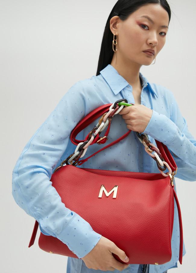 lola casademunt Bolso grande efecto piel con asa multicolor Outlet online