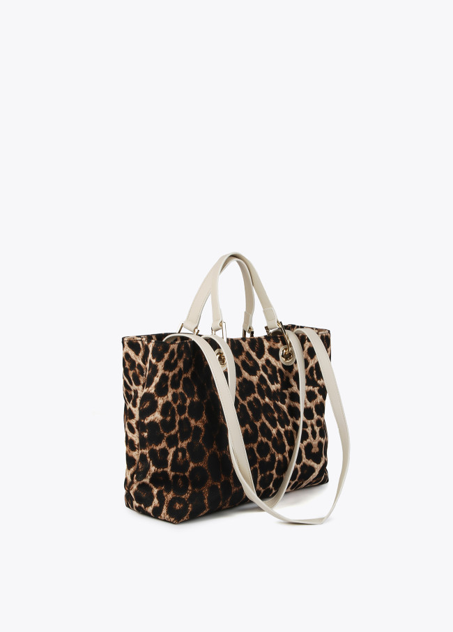 lola casademunt Bolso shopper animal print Venta caliente