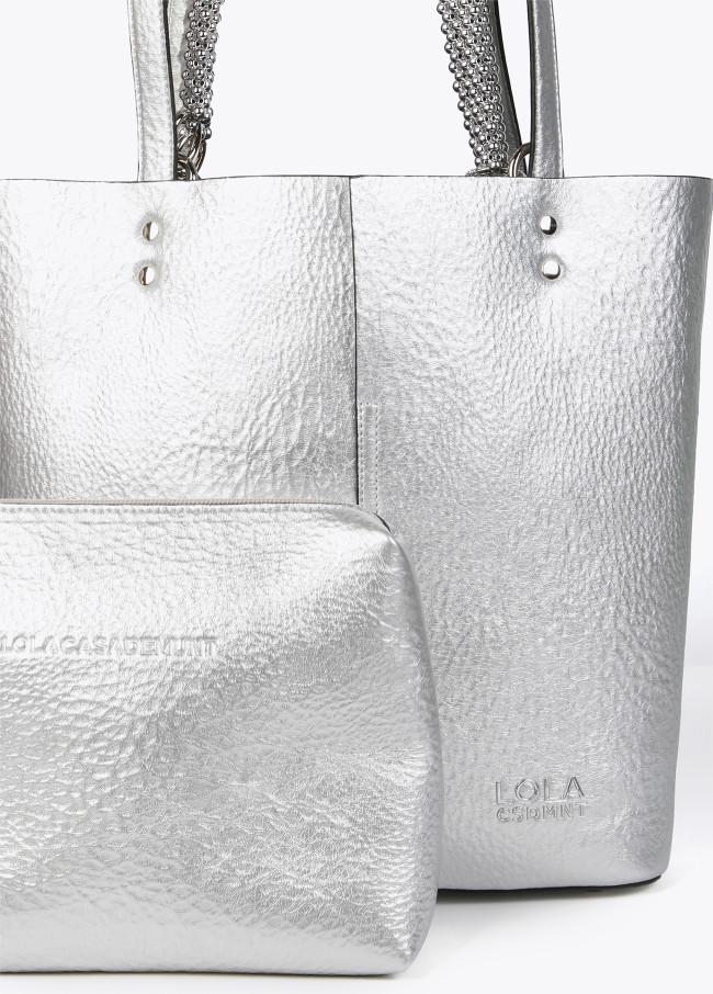 lola casademunt Bolso shopper metalizado Envío gratis