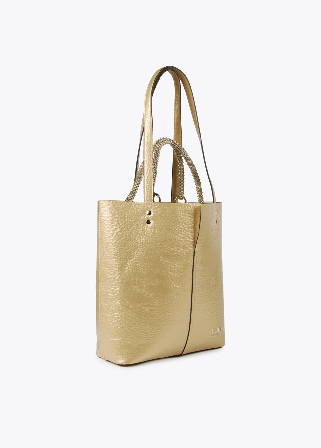 lola casademunt Bolso shopper metalizado Envío gratis