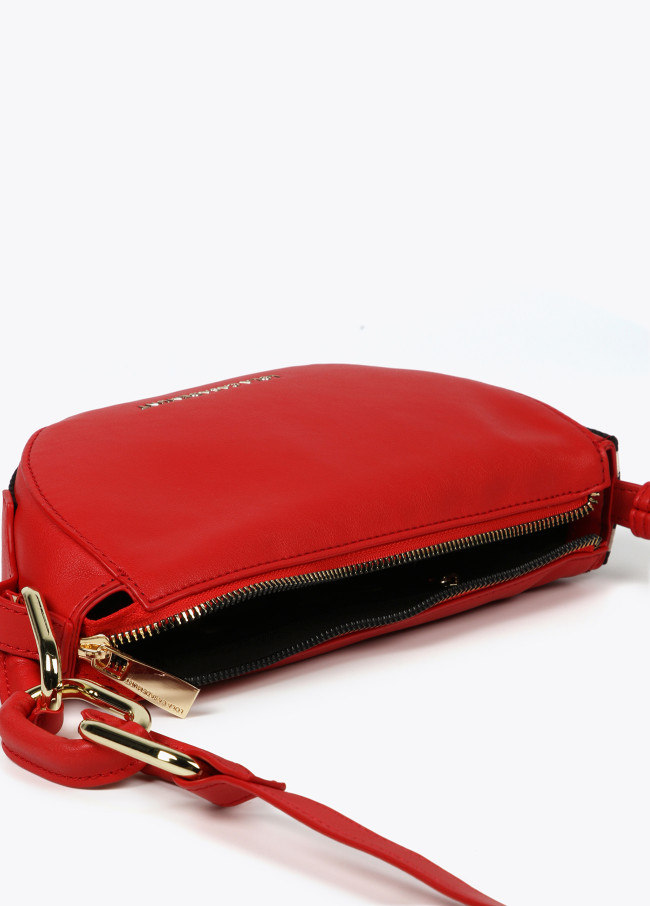 lola casademunt Bolso bandolera con arandelas y cinta logotipada Última moda