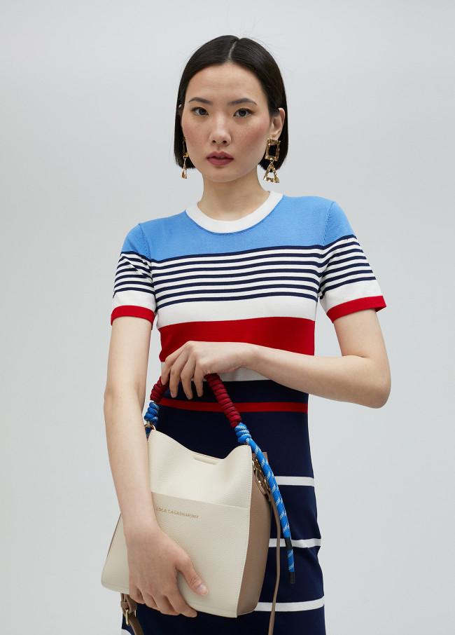 lola casademunt Bolso bucket bicolor Grandes ahorros