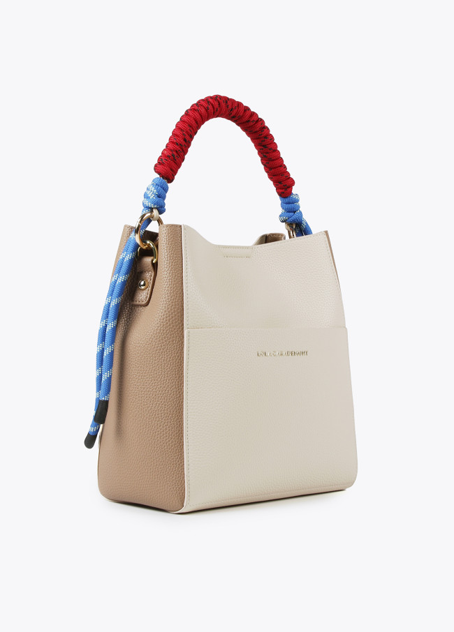 lola casademunt Bolso bucket bicolor Grandes ahorros