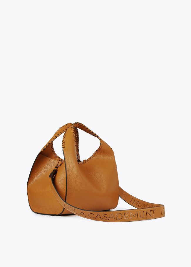 lola casademunt Bolso shopper con pespuntes Rebajas baratas