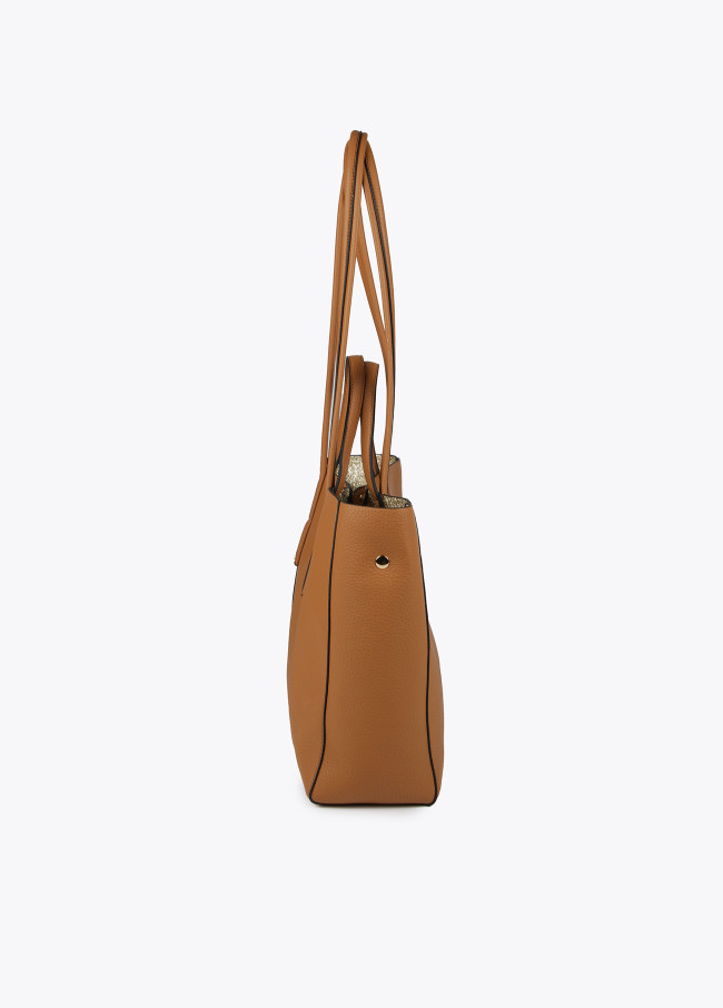 lola casademunt Bolso shopper efecto piel Ventas relámpago