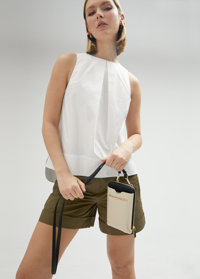 lola casademunt Mini bolsito porta móvil bicolor Mejor oferta