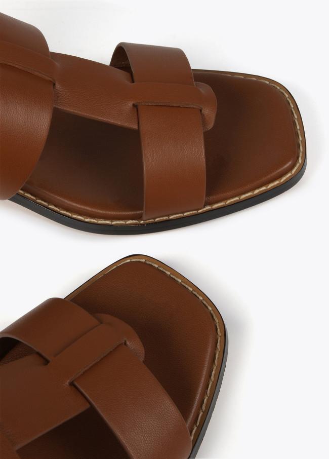 lola casademunt Sandalia tacón efecto madera Ofertas especiales