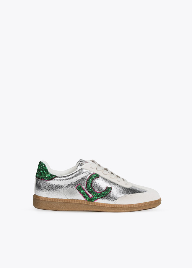 lola casademunt Deportiva metalizada y LC glitter