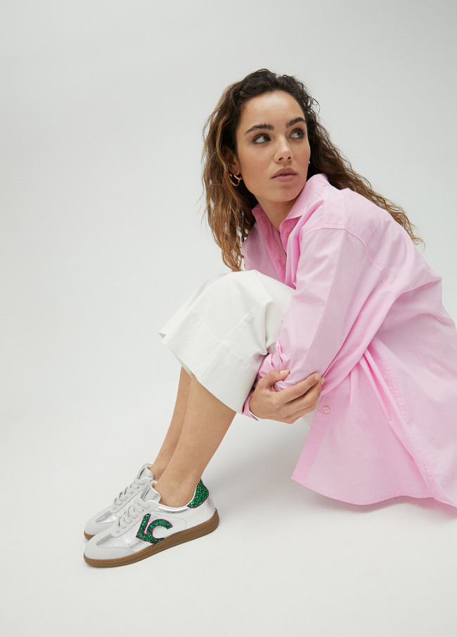 lola casademunt Deportiva metalizada y LC glitter Rebajas de fábrica