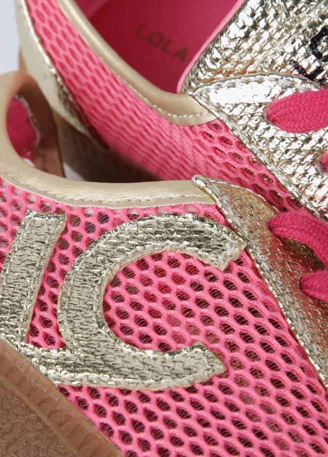 lola casademunt Deportiva en rejilla y detalles metalizados Tienda