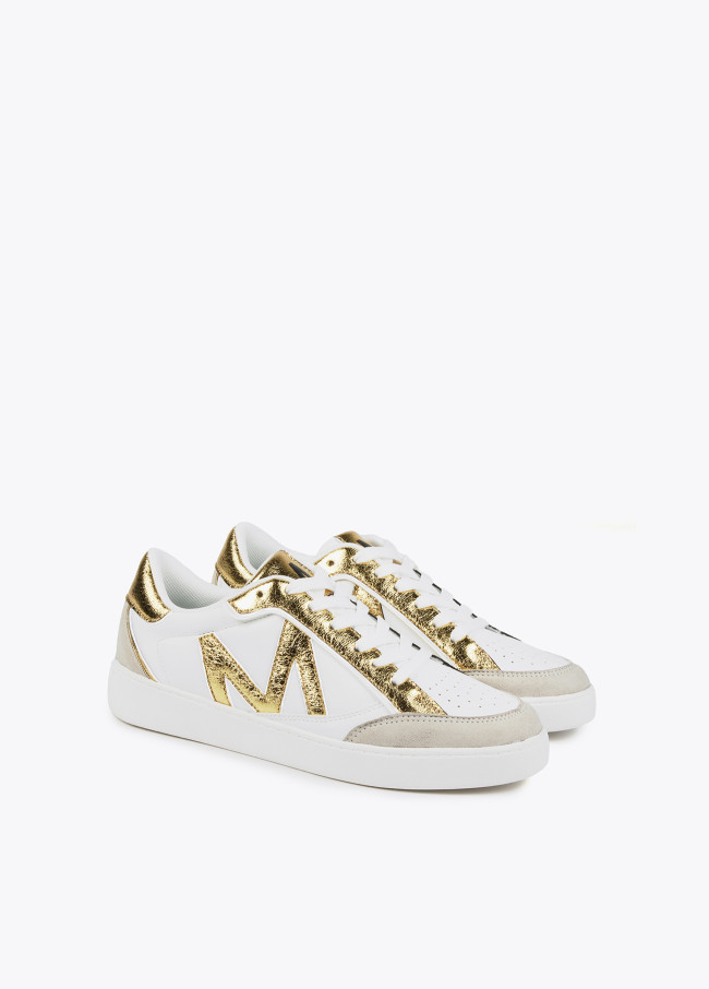 lola casademunt Zapatilla deportiva bicolor metalizada Liquidación