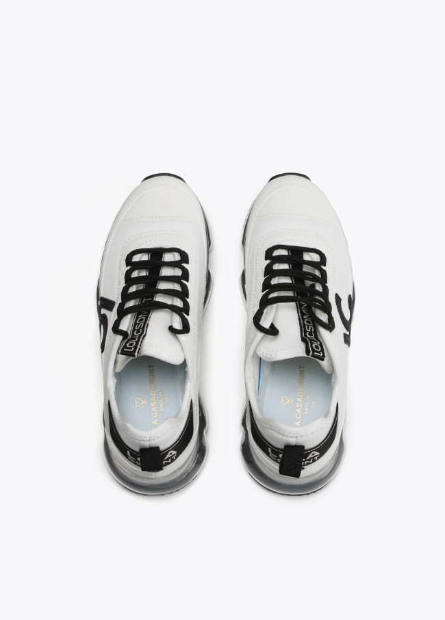 lola casademunt Zapatilla deportiva bicolor suela transparente Envío gratis