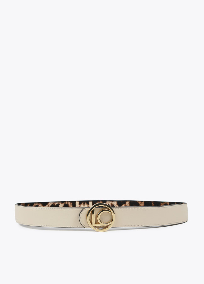 lola casademunt Cinturón reversible animal print LC Oferta exclusiva