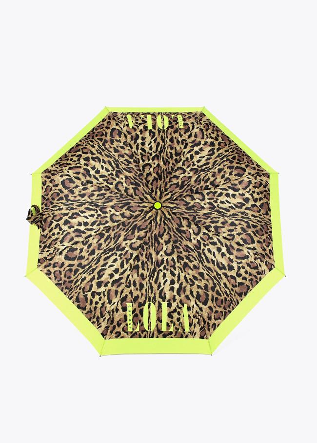lola casademunt Paraguas pequeño automático animal print