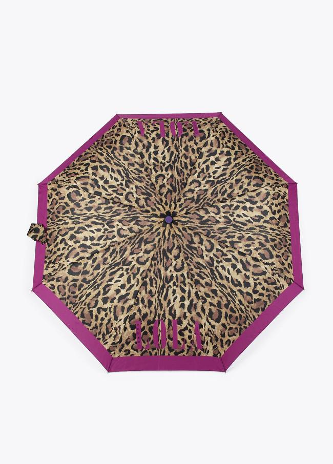 lola casademunt Paraguas pequeño automático animal print