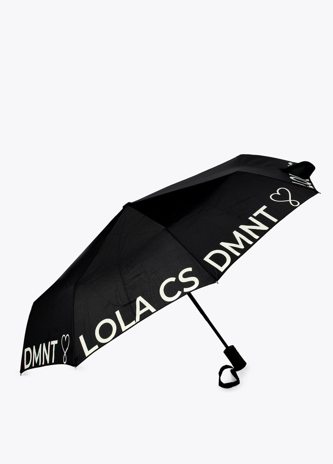 lola casademunt Paraguas pequeño automático logo Outlet online