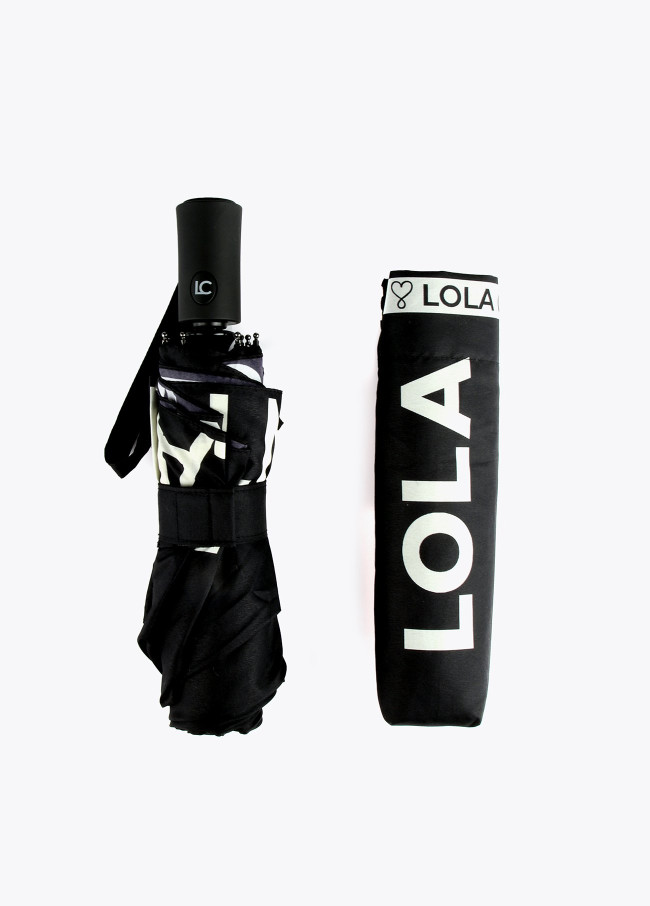 lola casademunt Paraguas pequeño automático logo Outlet online