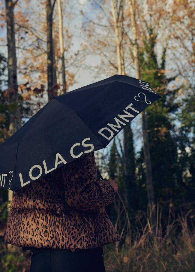 lola casademunt Paraguas pequeño automático logo Outlet online