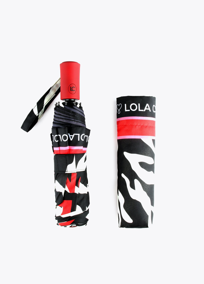 lola casademunt Paraguas pequeño automático print cebra Ofertas