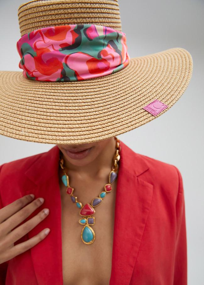 lola casademunt Sombrero efecto rafia lazo Solo hoy