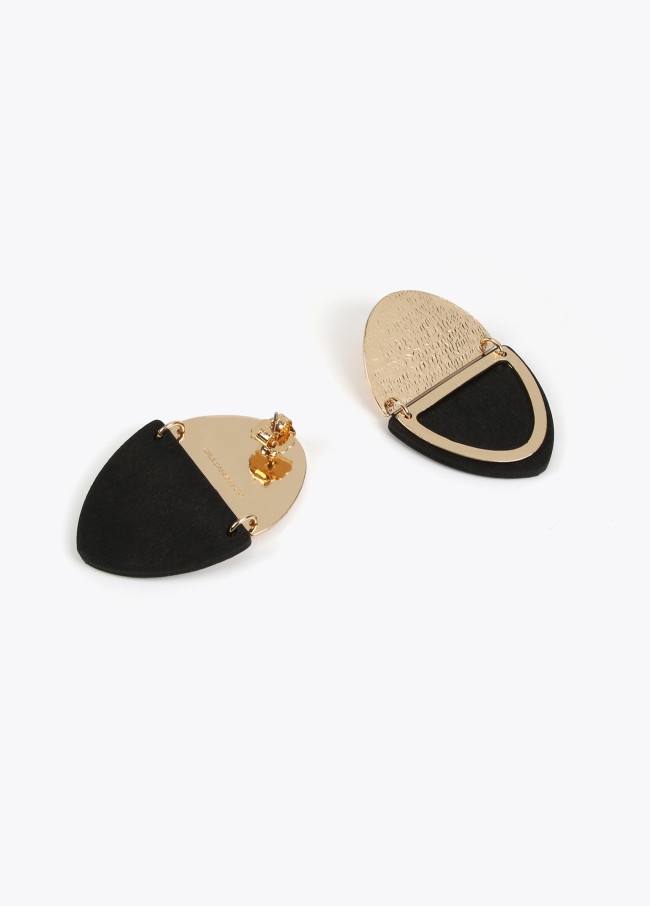 lola casademunt Pendientes doble pieza metal Ahorra y exporta
