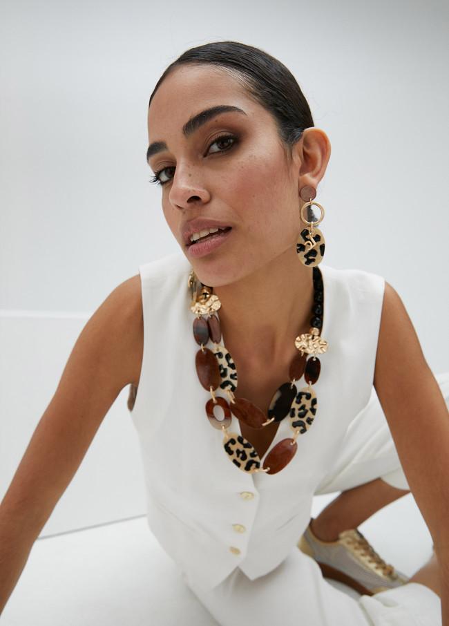 lola casademunt Pendientes con pieza estampada Descuentos del mes