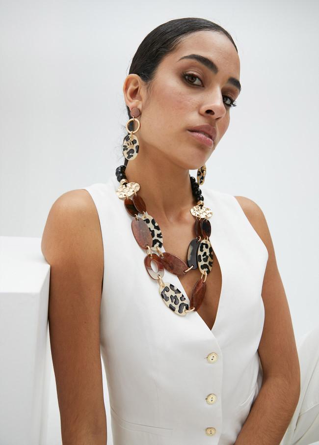 lola casademunt Pendientes con pieza estampada Descuentos del mes