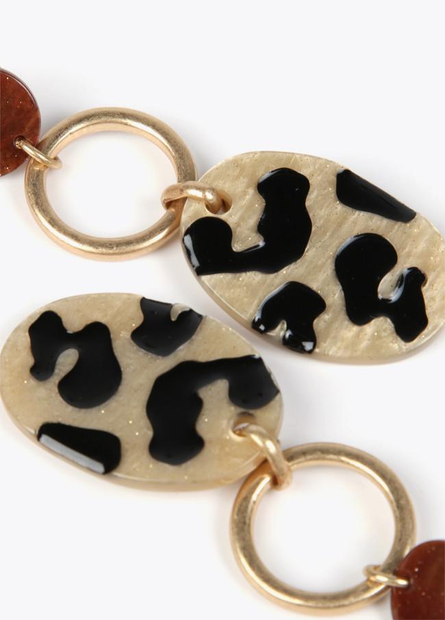 lola casademunt Pendientes con pieza estampada Descuentos del mes