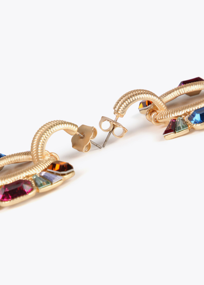 lola casademunt Pendientes joya de aro frontal Última moda