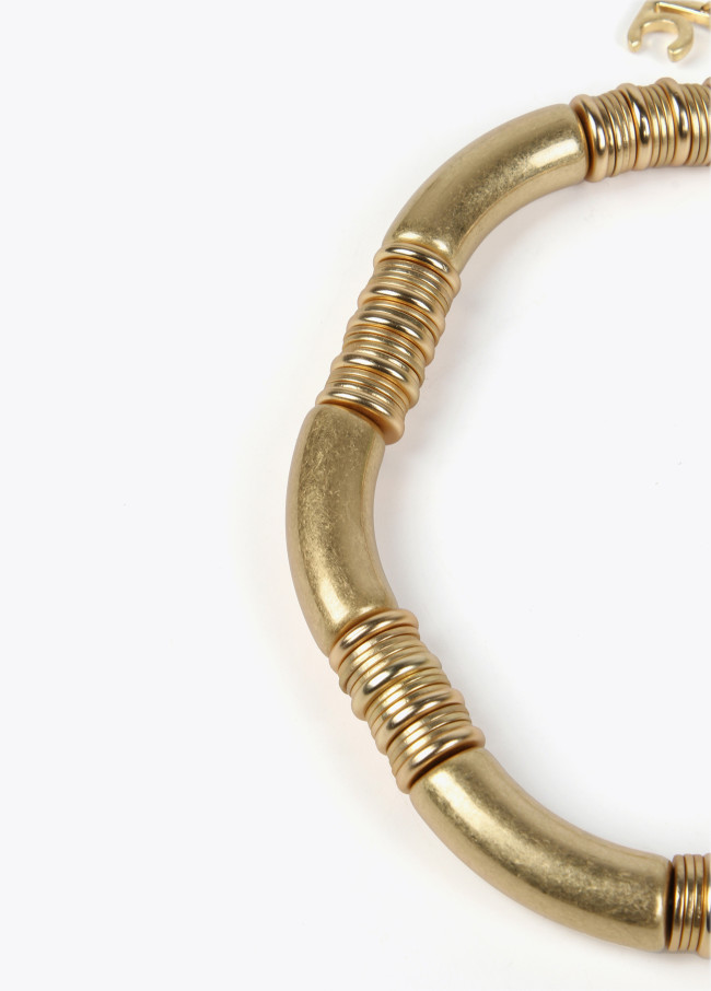 lola casademunt Collar piezas oro mate Ofertas de temporada