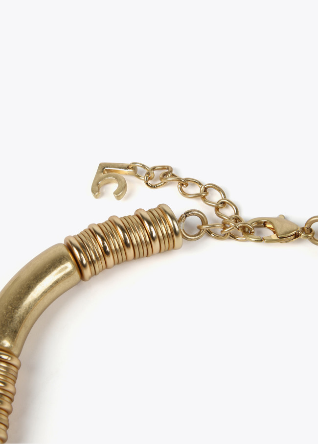 lola casademunt Collar piezas oro mate Ofertas de temporada