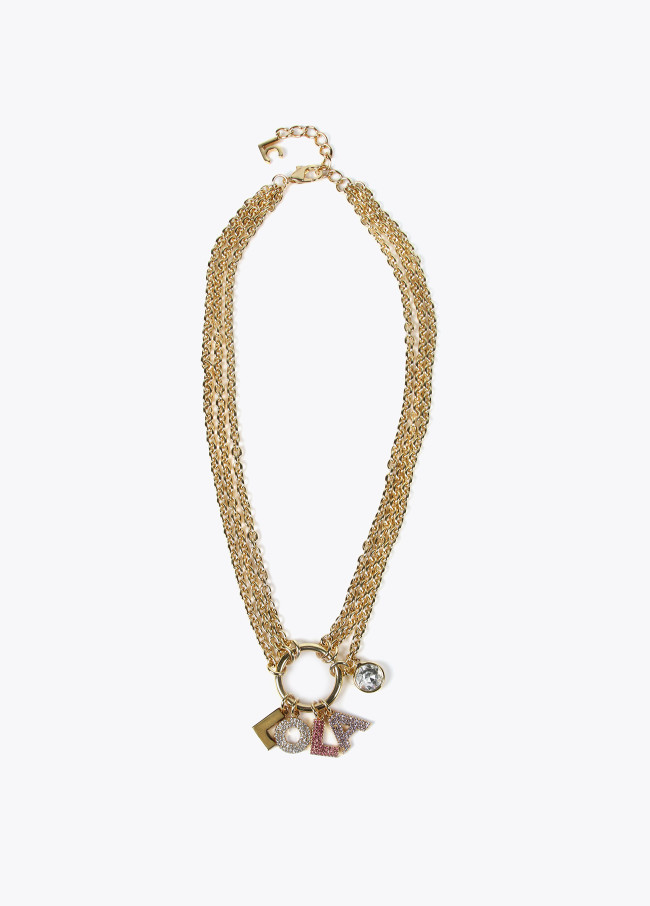 lola casademunt Collar multi cadena y charms Lola Love Ofertas especiales