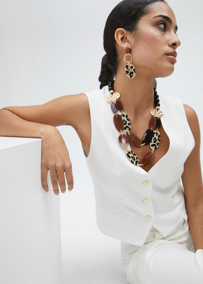 lola casademunt Collar animal print Devoluciones gratuitas