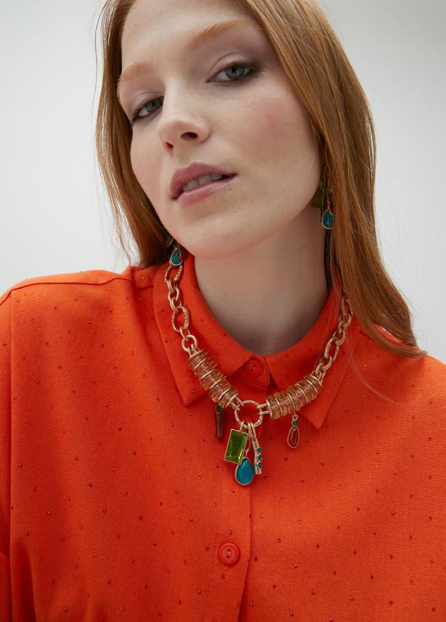 lola casademunt Collar piezas acrílicas colores En línea