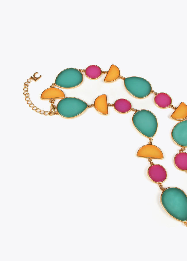 lola casademunt Collar piezas geométricas de colores En oferta