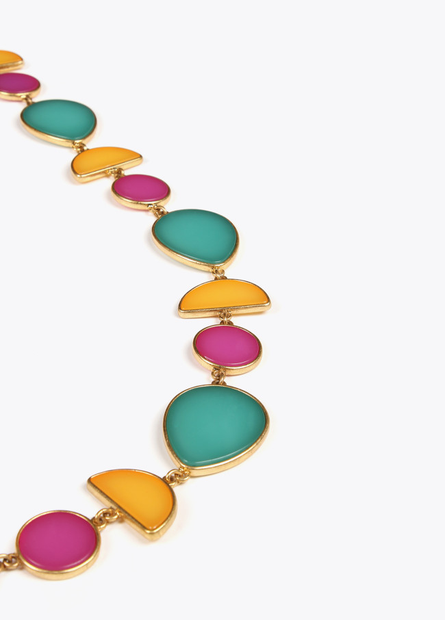 lola casademunt Collar piezas geométricas de colores En oferta