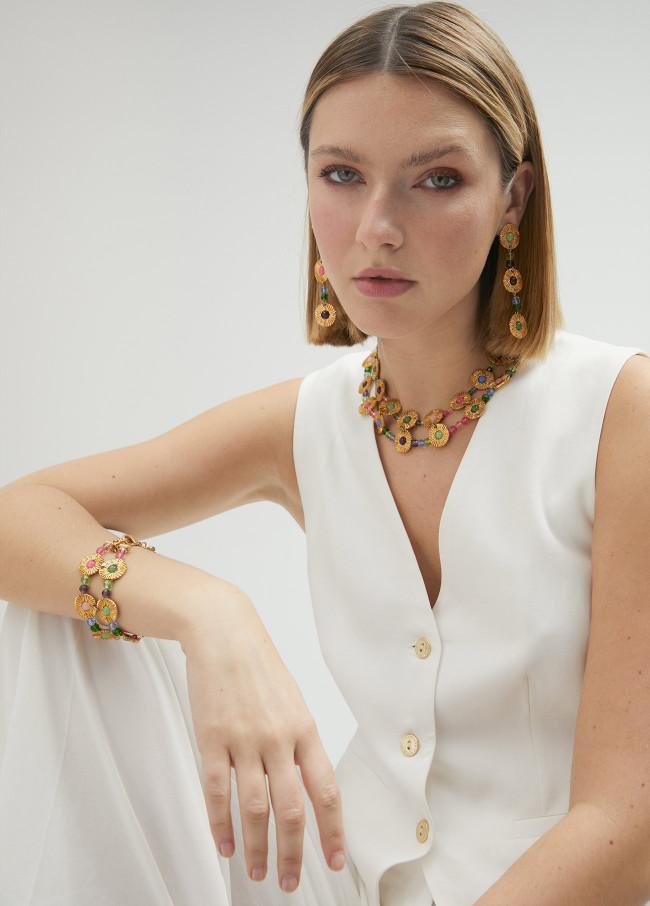 lola casademunt Collar mini flores Gran oferta