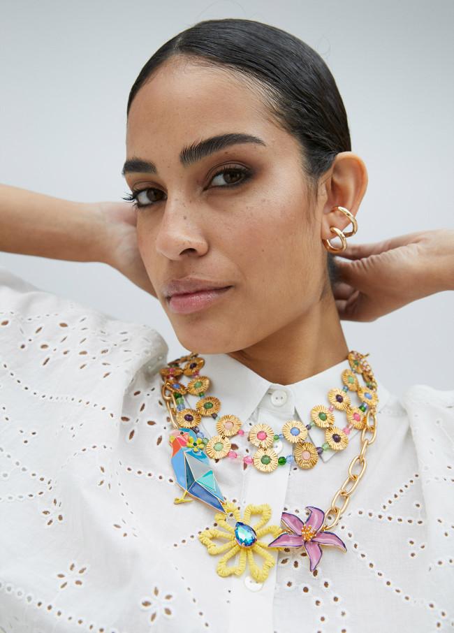 lola casademunt Collar ave tropical Rebajas baratas