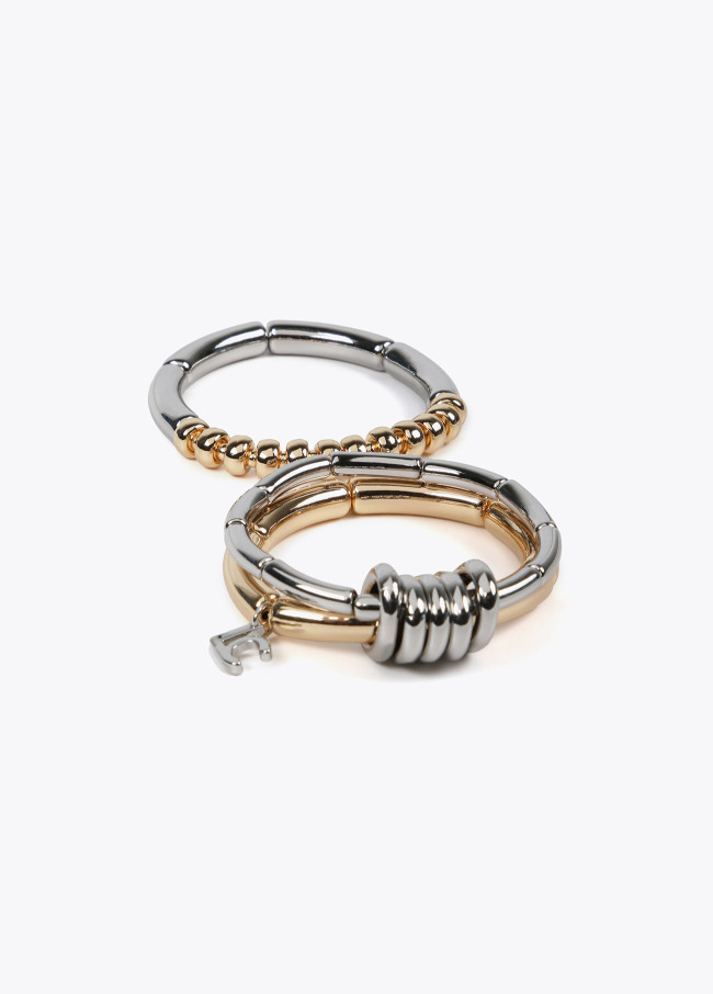 lola casademunt Pack pulseras metal bicolor Los más vendidos