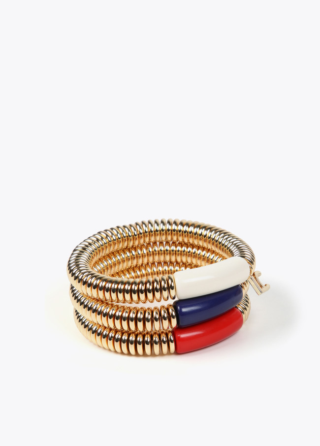 lola casademunt Pack pulseras con pieza de color acrílica Descuento