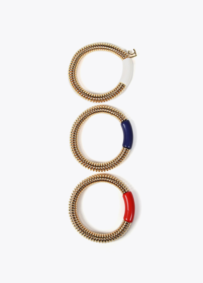 lola casademunt Pack pulseras con pieza de color acrílica Descuento