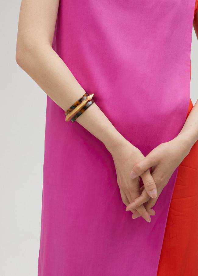lola casademunt Pulsera carey con pieza metálica Liquidación