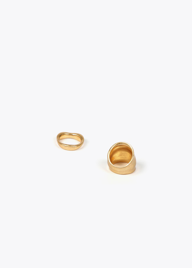 lola casademunt Pack anillos dorados Envío gratis