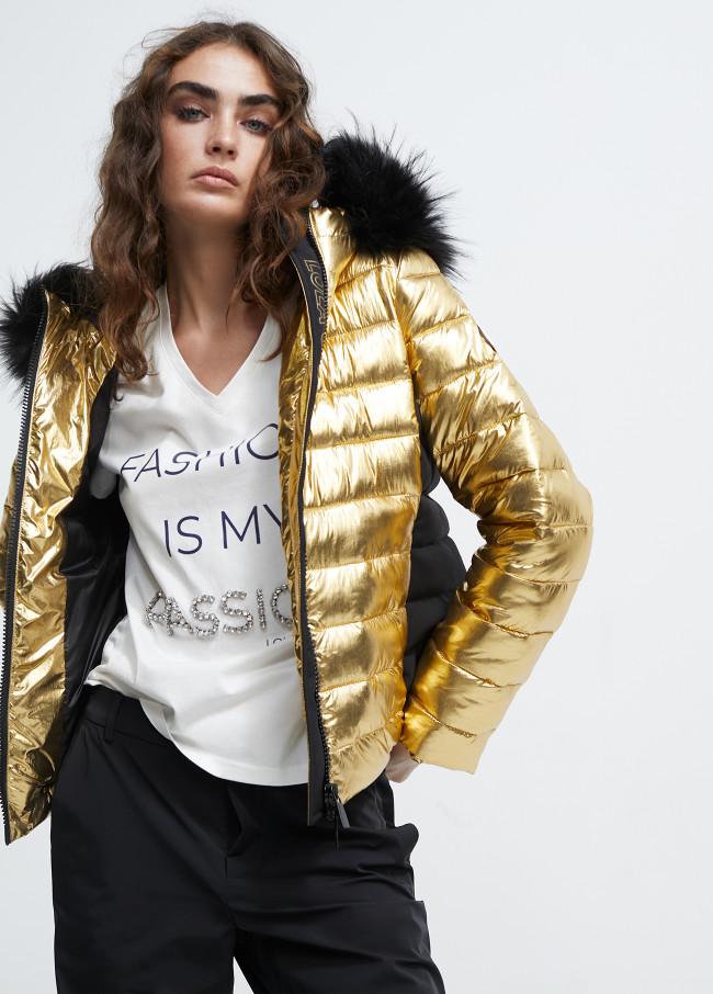 lola casademunt Chaqueta acolchada metalizada
