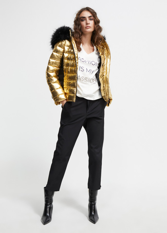 lola casademunt Chaqueta acolchada metalizada ÚLTIMAS EDICIONES