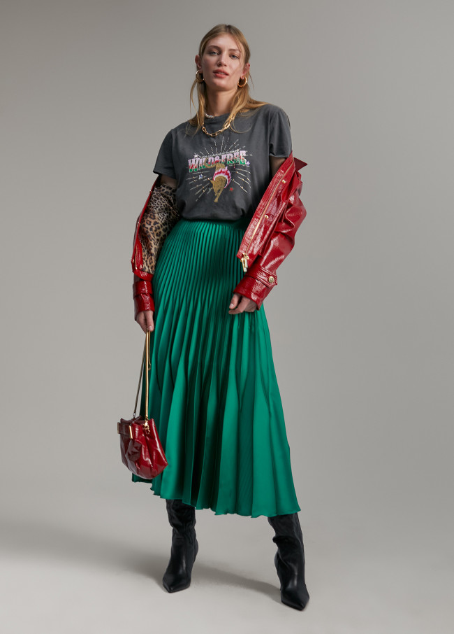 lola casademunt Chaqueta efecto charol Solo hoy